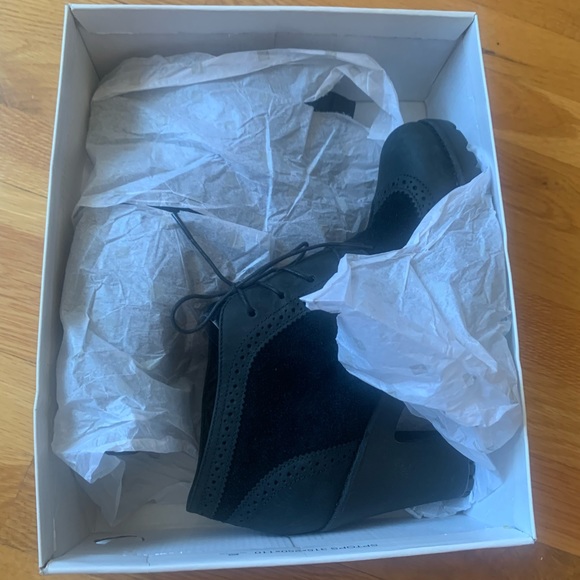 Sperry Top-Sider Emory Bootie - Blk Suede/Lthr 11M - Picture 8 of 10